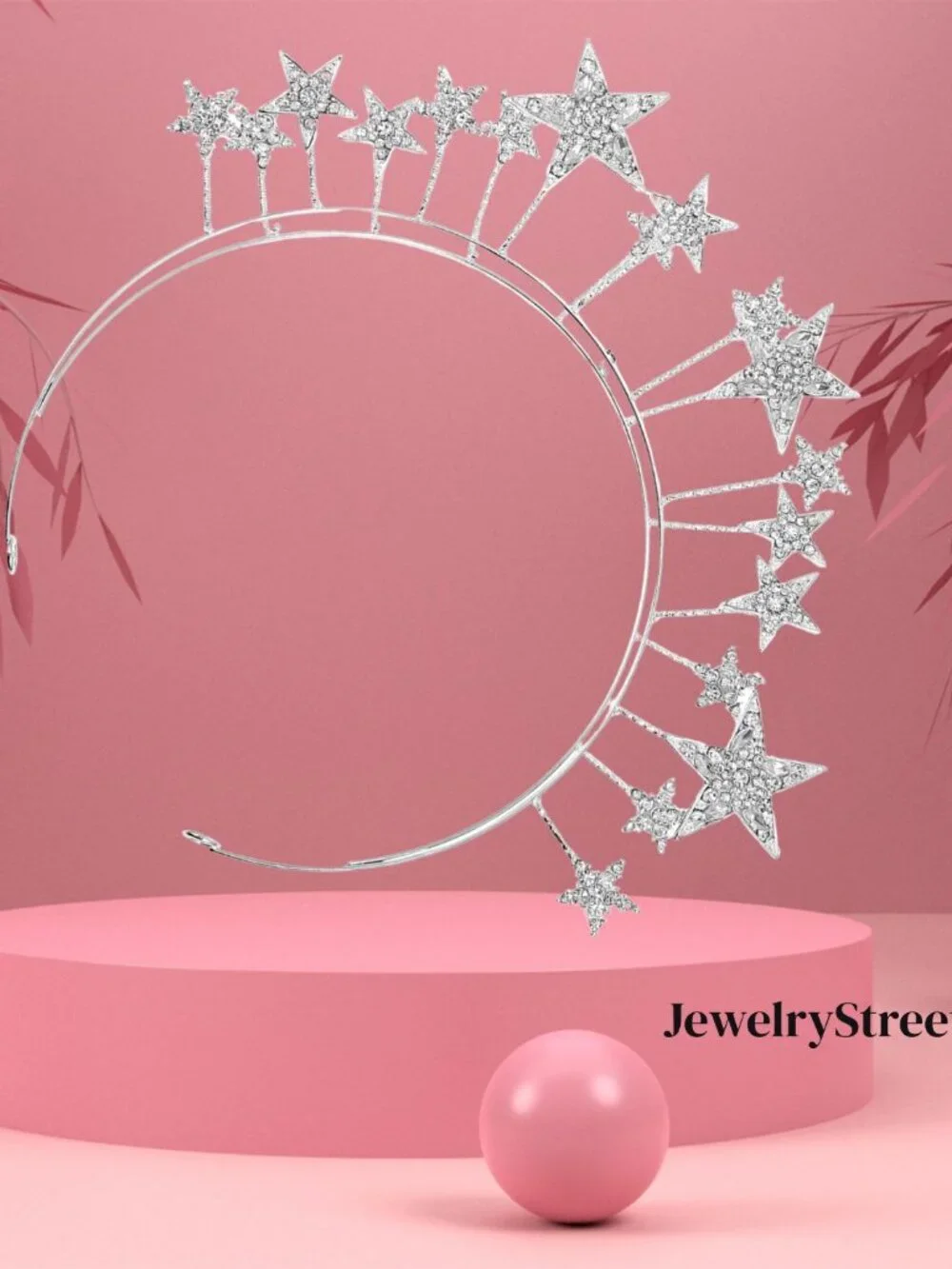 Rhinestone Princess Crown Headband Bridal Hair Accessories